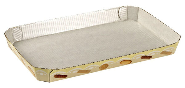 Vassoi plastificati f.to 230x140h25 mod. 4/C pasticceria