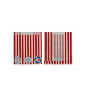 Sacchetto antigrasso BT righe rosse f.to 21+4x25